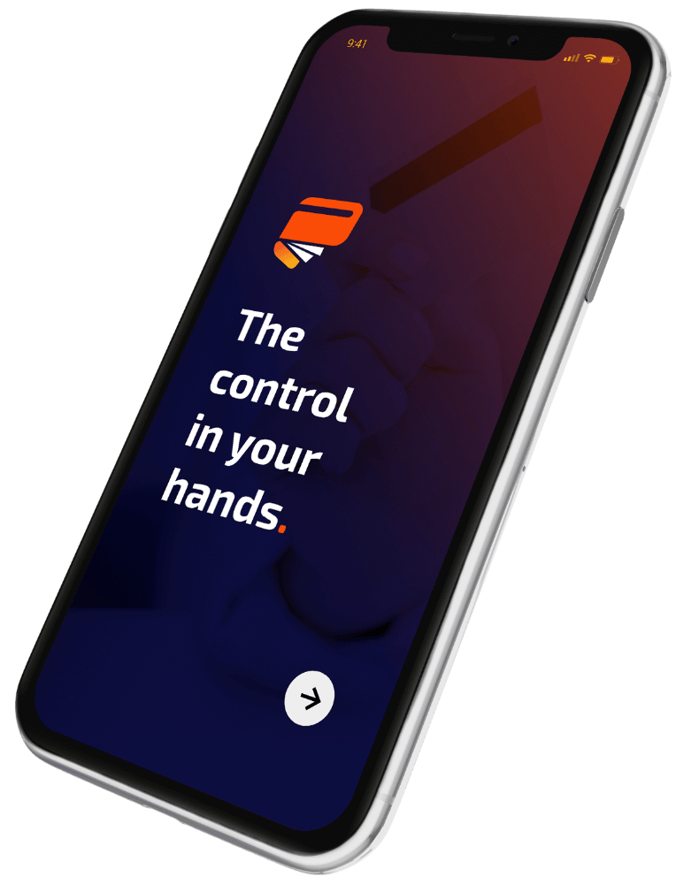 The PayNerd app on a phone: the control in your hands